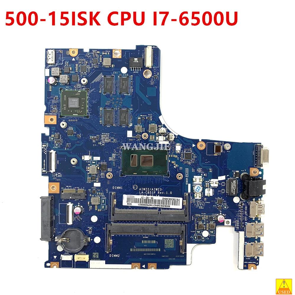 Lenovo Ideapad 500-15ISK Ʈ  AIWZ2/AIWZ3 LA-C851P CPU I7-6500U 5B20K34642 κ 100% ۵